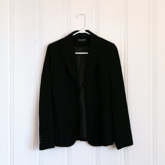 Rio Sud  Black Blazer Jacket Size 2 - Picture 2 of 5
